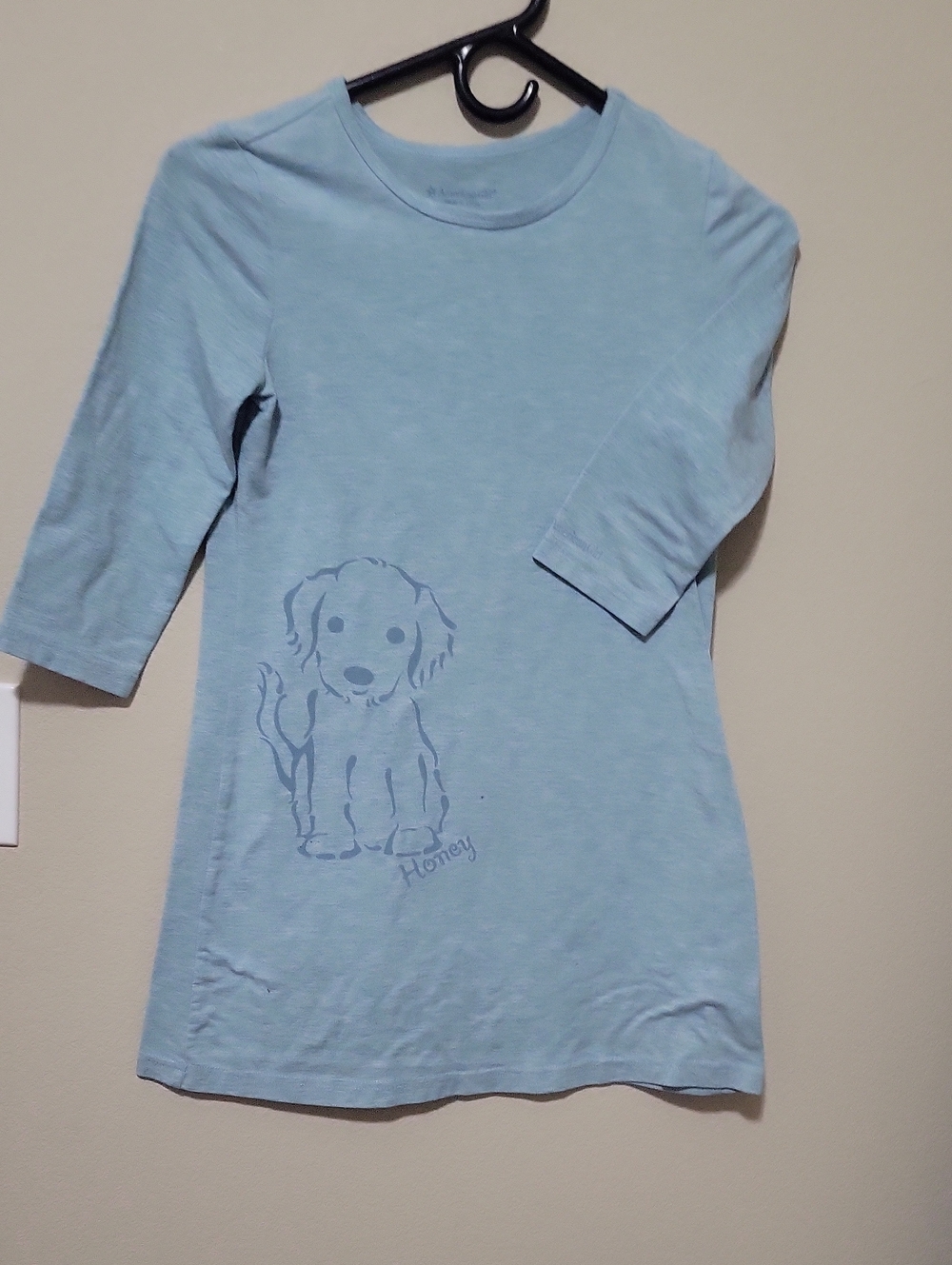 American Girl Light Blue Tee with Puppy Accent